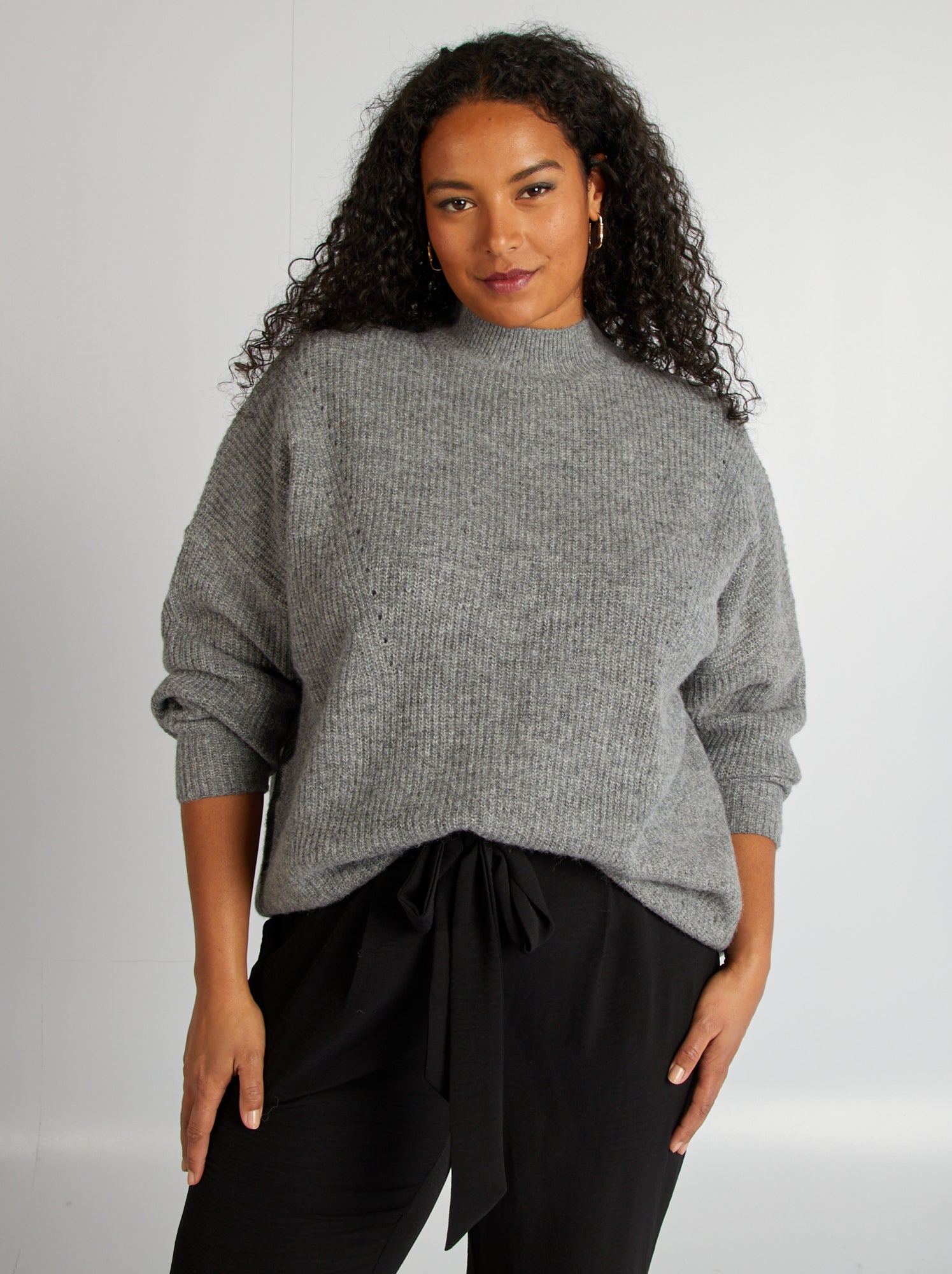 T-Shirt Donna Flip – Top – Grigio, Taglia Small (UK 6-8) – 100% Cotone