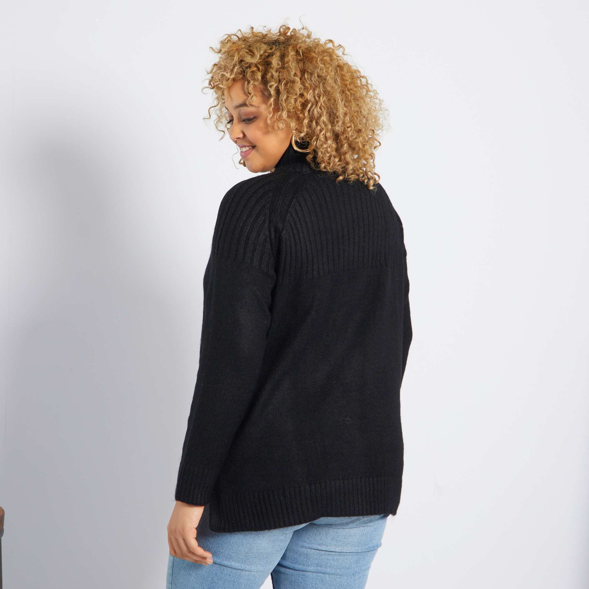 Maglione Leggero Donna Con Collo A Lupetto - Mistro Cotone, Taglie Forti Disponibili! - Foto 10