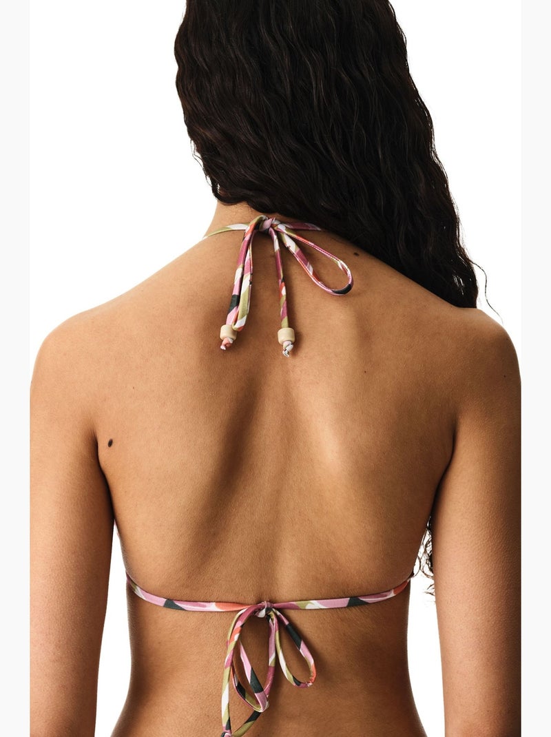 Luz top bikini a triangolo penti Rosa/Verde - Kiabi