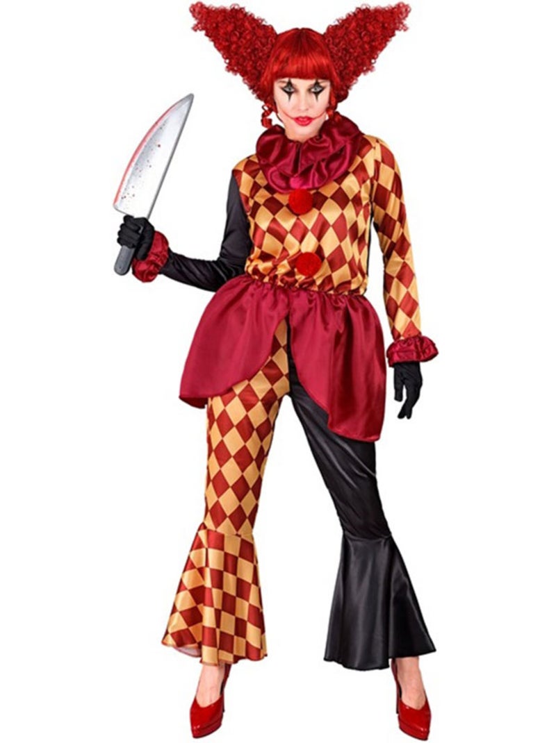 Macabro costume da clown a quadri Multicolore - Kiabi