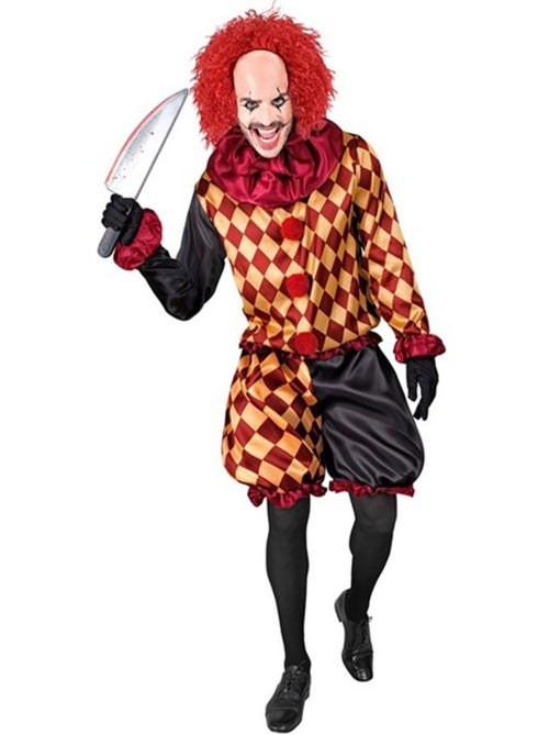 Macabro costume da clown a quadri - Kiabi