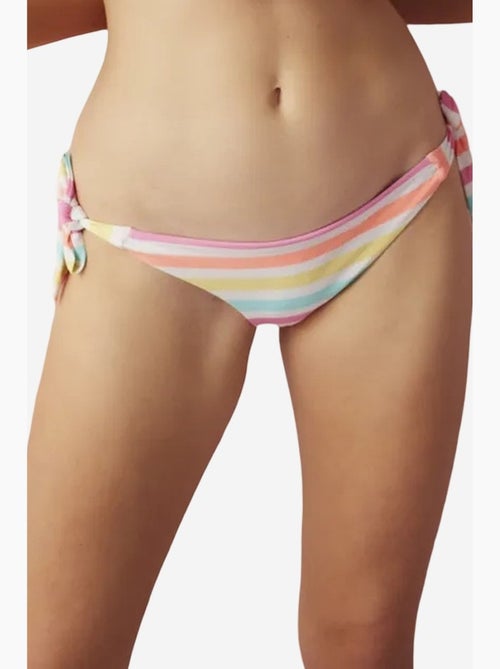 Macaron bikini brasiliana a righe con laccetti penti - Kiabi Macaron bikini brasiliana a righe con laccetti penti - Kiabi