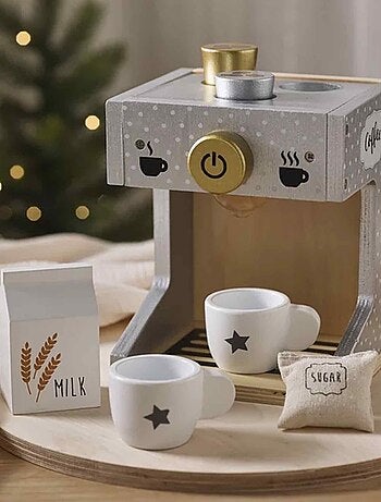 Macchina da caffè in legno per bambini | JaBaDaBaDo