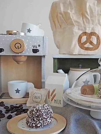 Macchina da caffè in legno per bambini | JaBaDaBaDo