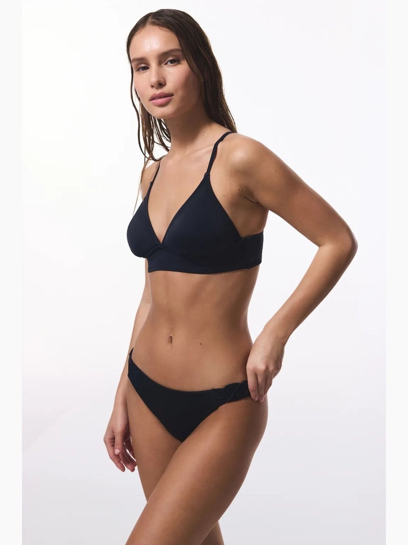 Macrame slip bikini a vita bassa penti Nero - Kiabi