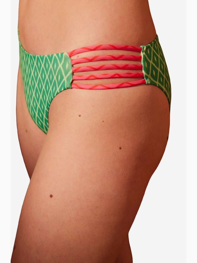 Madera chic slip bikini penti Verde/Rosa - Kiabi