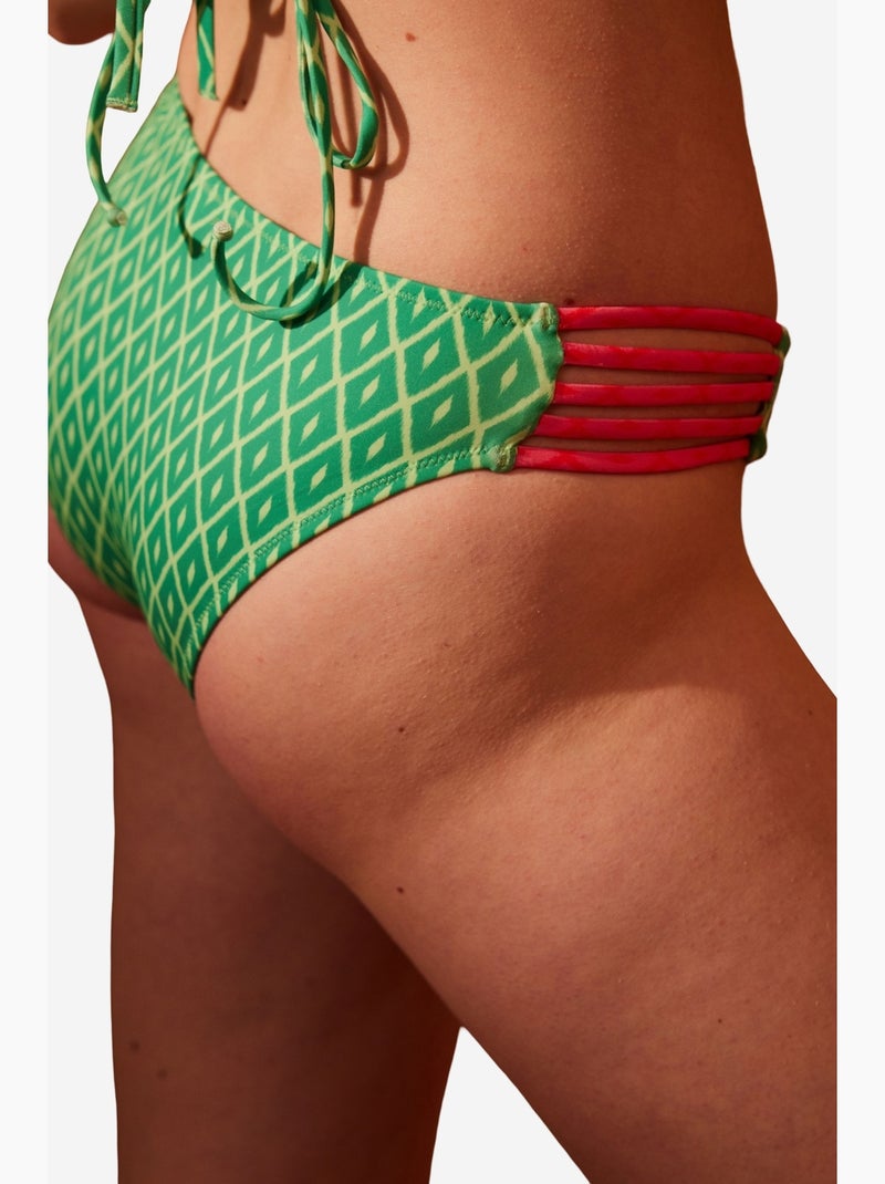 Madera chic slip bikini penti Verde/Rosa - Kiabi