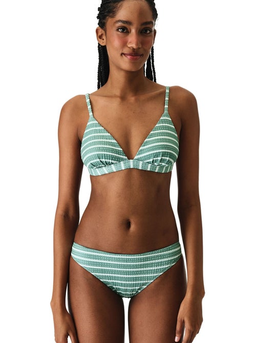 Maela top bikini triangolo fit a righe testurizzato penti - Kiabi Maela top bikini triangolo fit a righe testurizzato penti - Kiabi