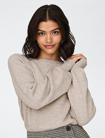 Maglione a barchetta 'JDY' tinta unita