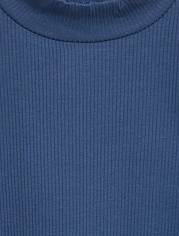 Maglia a collo alto a coste