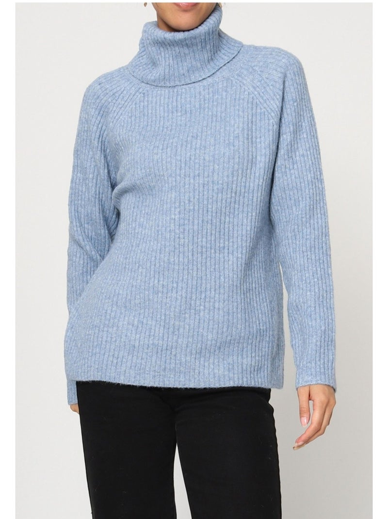 Maglia a collo alto Kebello Blu cielo - Kiabi