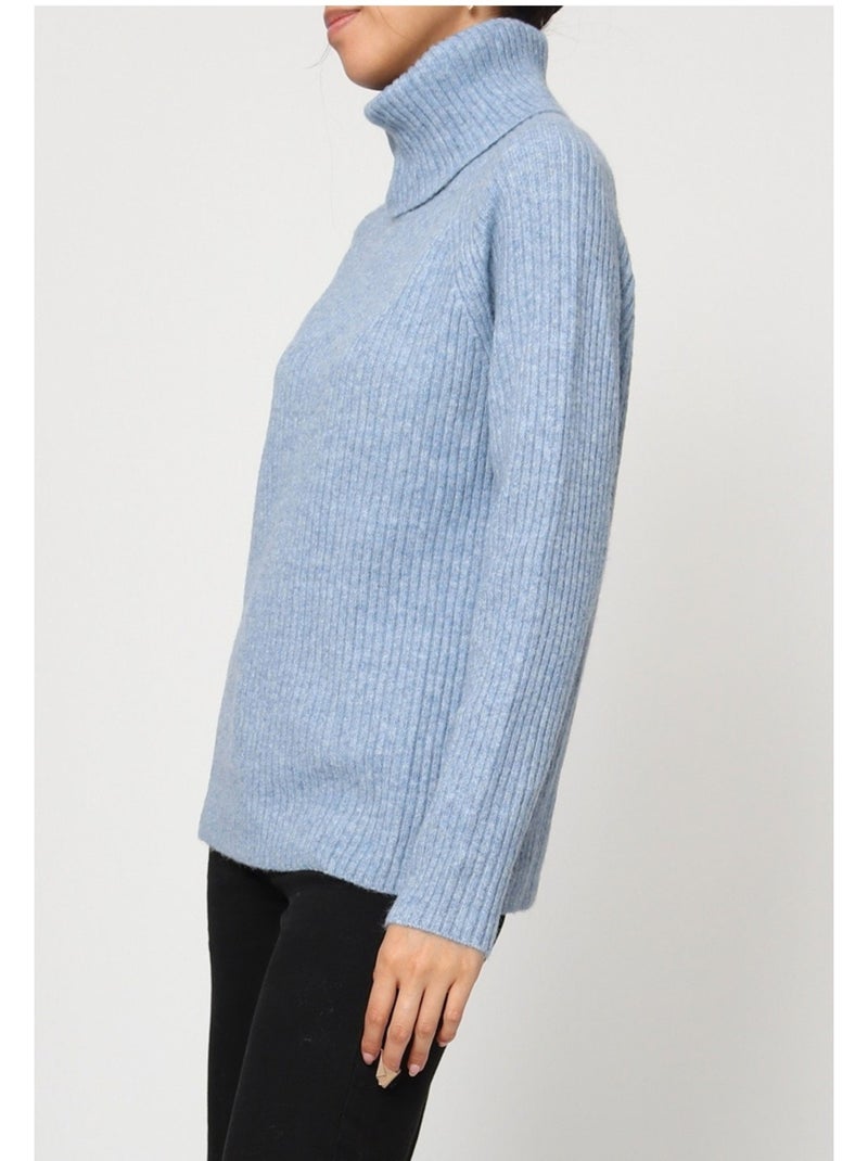 Maglia a collo alto Kebello Blu cielo - Kiabi