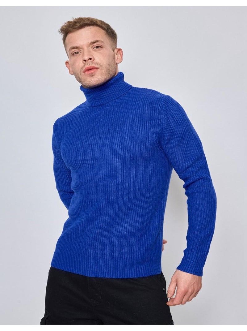 Maglia a collo alto Kebello Blu - Kiabi