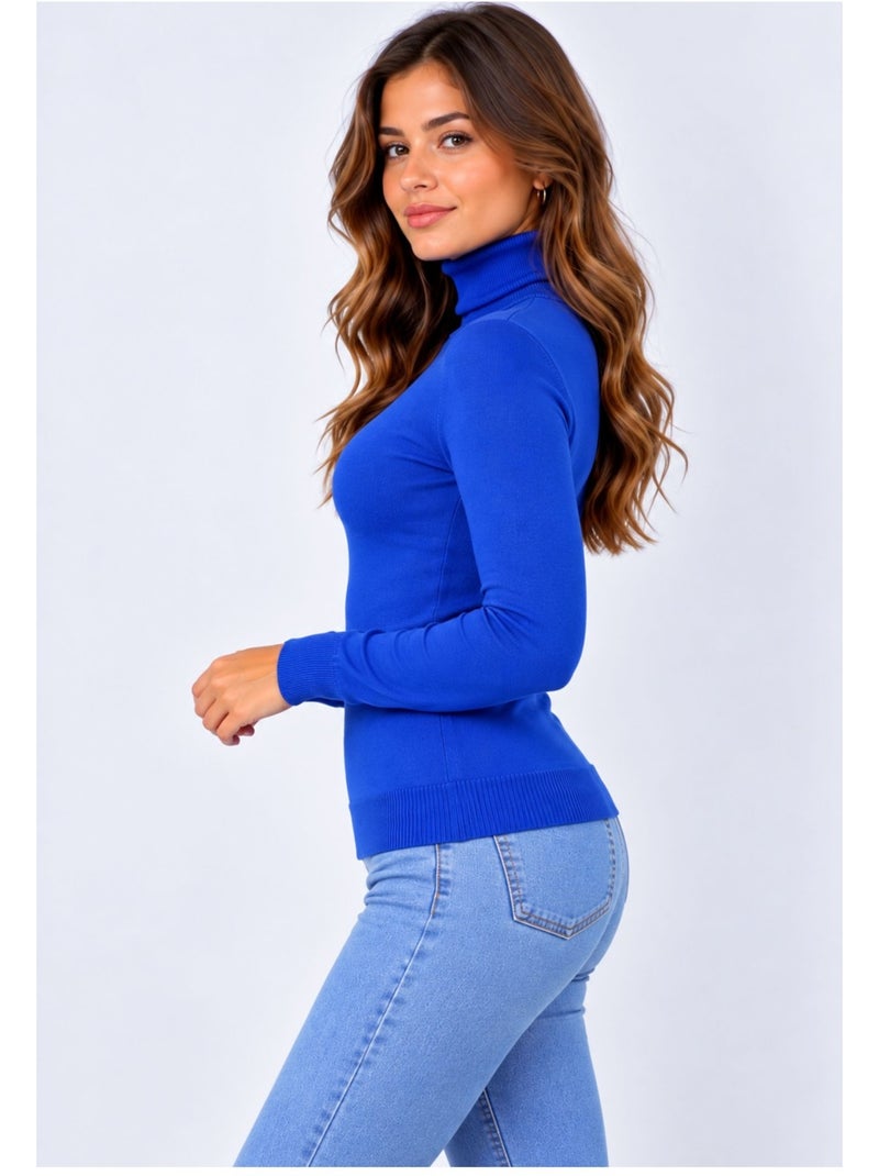 Maglia a collo alto kebello Blu - Kiabi