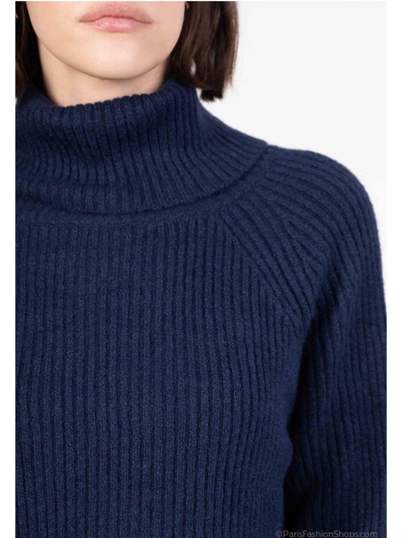 Maglia a collo alto Kebello Blu marino - Kiabi