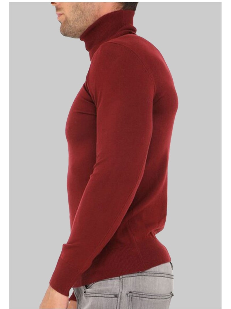 Maglia a collo alto Kebello Bordeaux - Kiabi