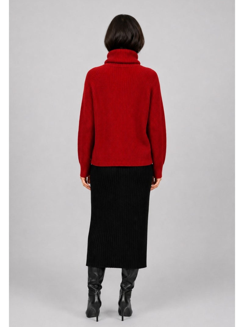 Maglia a collo alto kebello Bordeaux - Kiabi