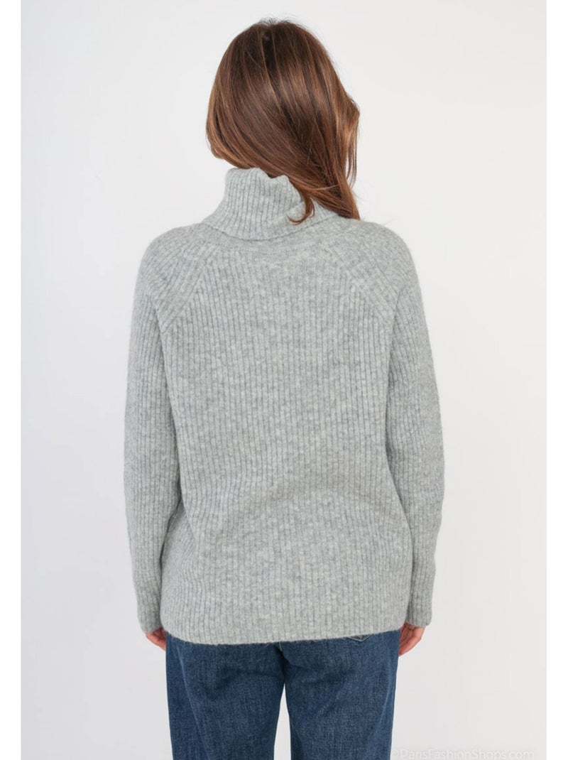Maglia a collo alto Kebello Grigio - Kiabi