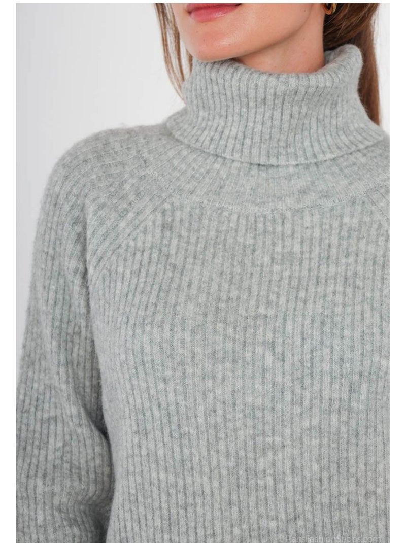 Maglia a collo alto Kebello Grigio - Kiabi