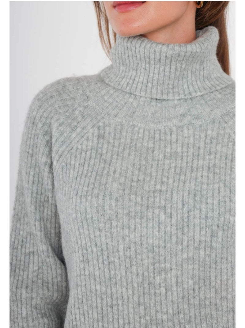 Maglia a collo alto kebello Grigio - Kiabi