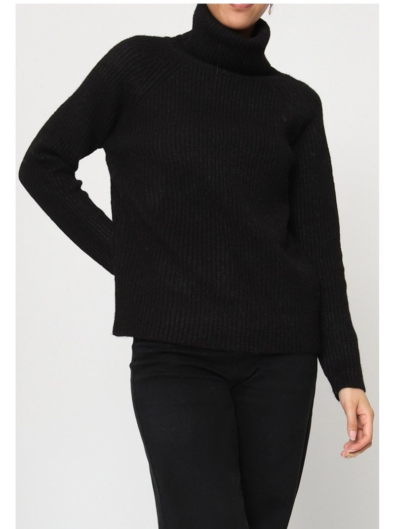 Maglia a collo alto Kebello Nero Nero - Kiabi