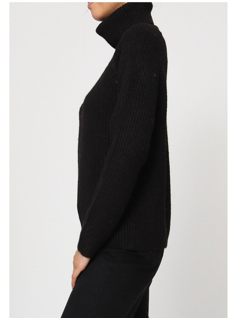 Maglia a collo alto Kebello Nero Nero - Kiabi