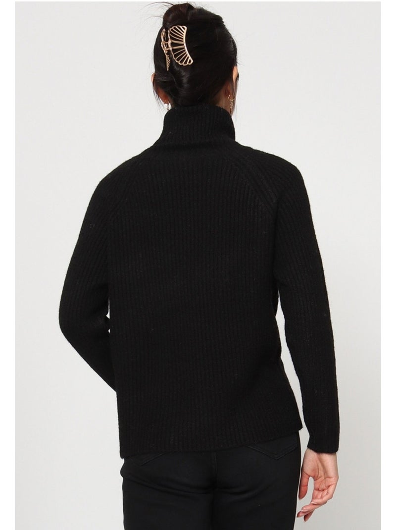 Maglia a collo alto Kebello Nero Nero - Kiabi