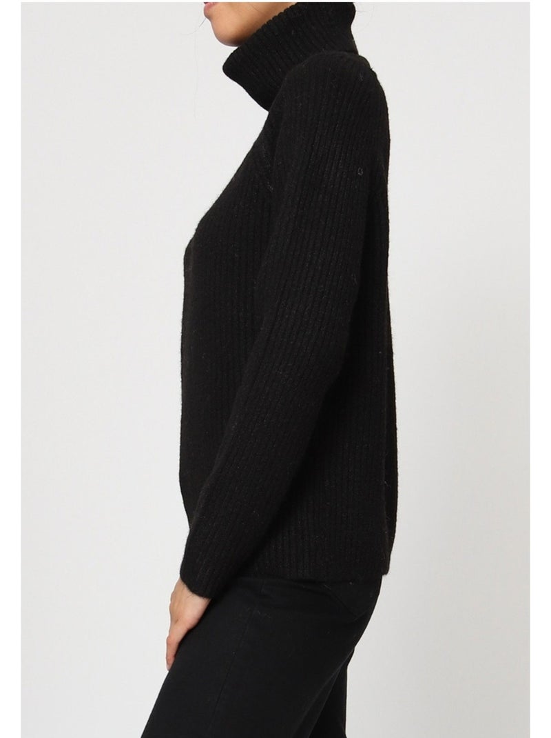 Maglia a collo alto kebello Nero Nero - Kiabi