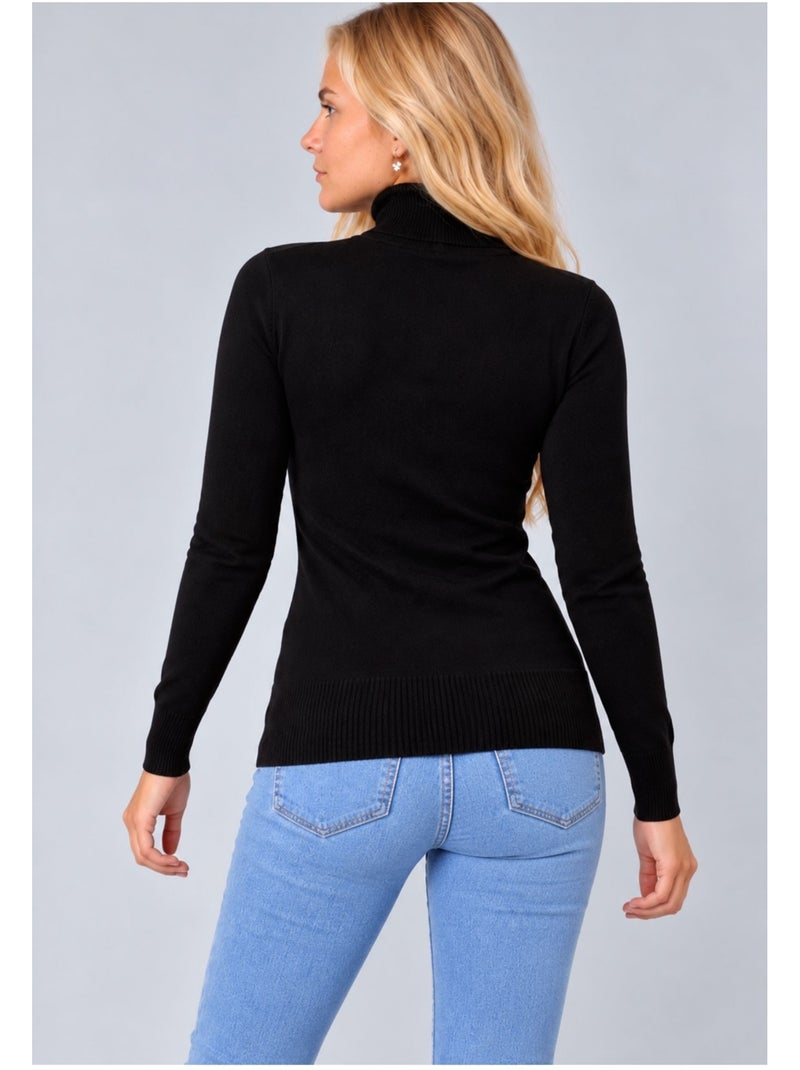 Maglia a collo alto kebello Nero Nero - Kiabi