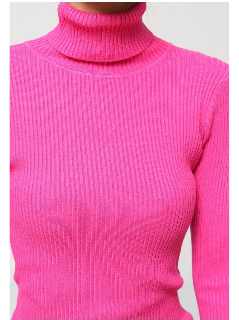Maglia a collo alto Kebello Rosa fucsia - Kiabi