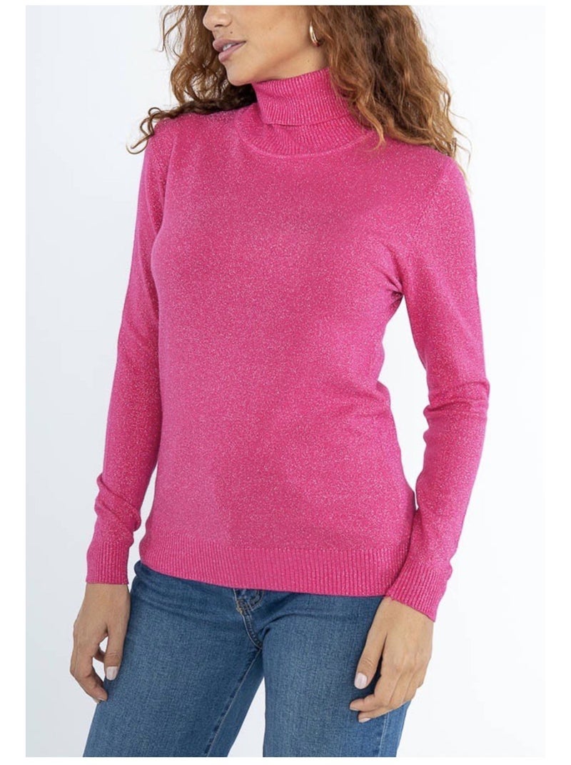 Maglia a collo alto Kebello Rosa fucsia - Kiabi