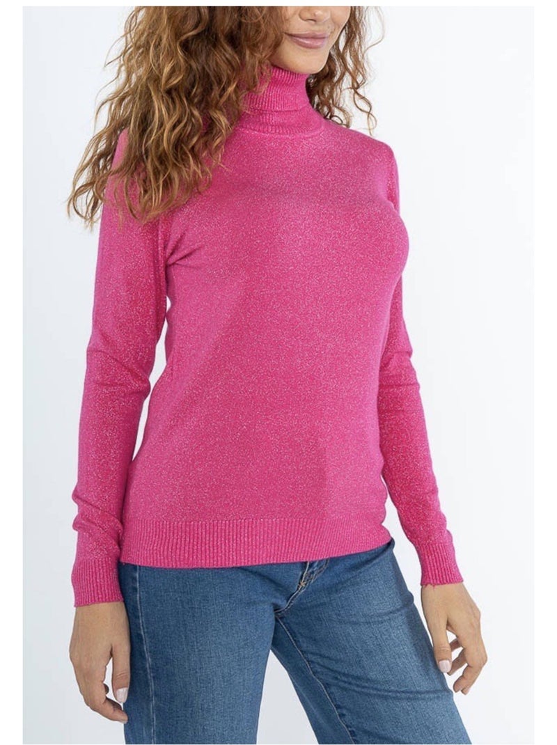 Maglia a collo alto Kebello Rosa fucsia - Kiabi