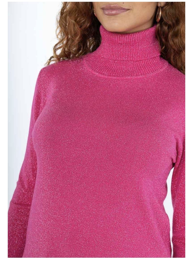 Maglia a collo alto Kebello Rosa fucsia - Kiabi