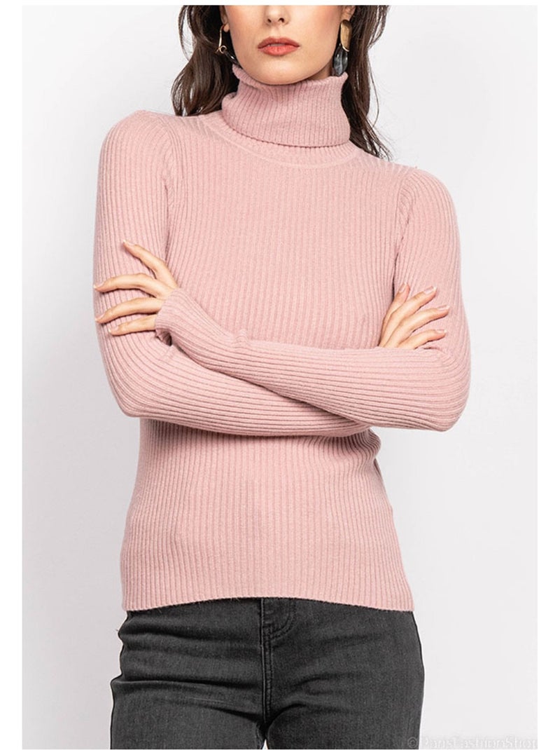 Maglia a collo alto Kebello Rosa - Kiabi
