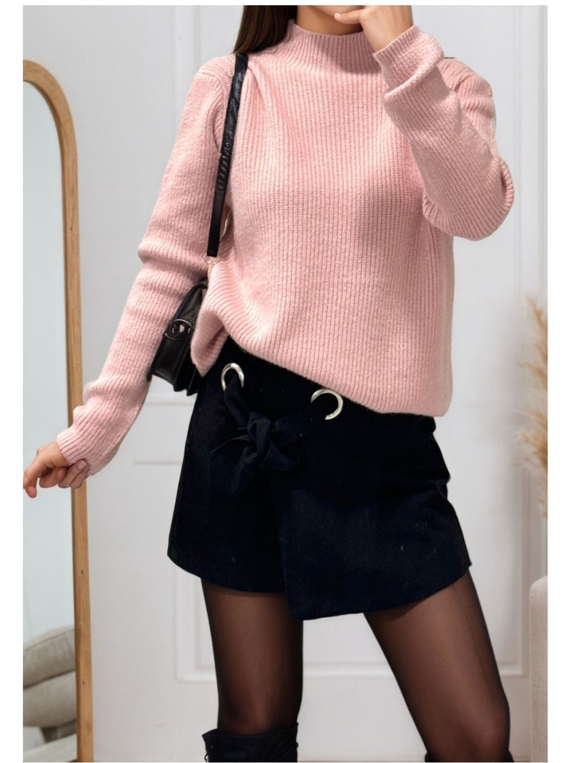 Maglia a collo alto Kebello Rosa - Kiabi