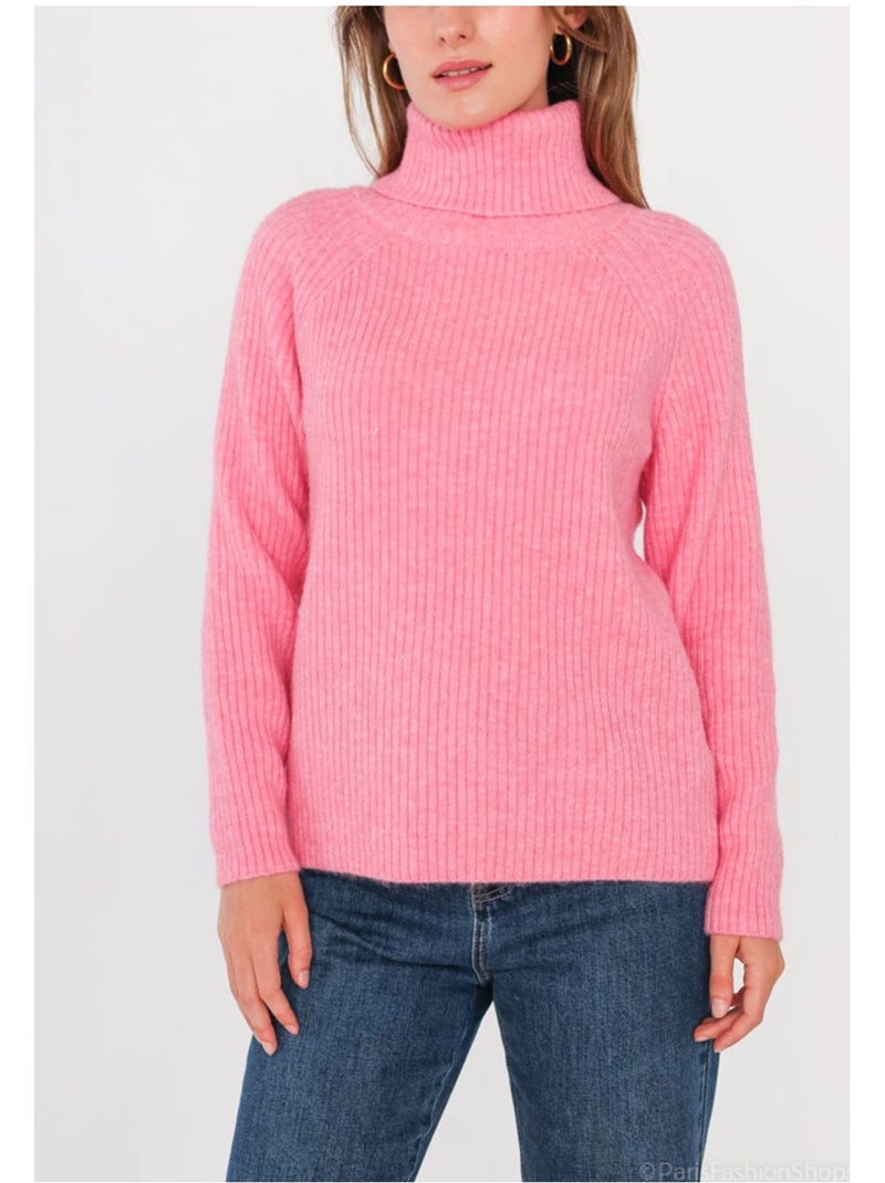 Maglia a collo alto kebello Rosa - Kiabi