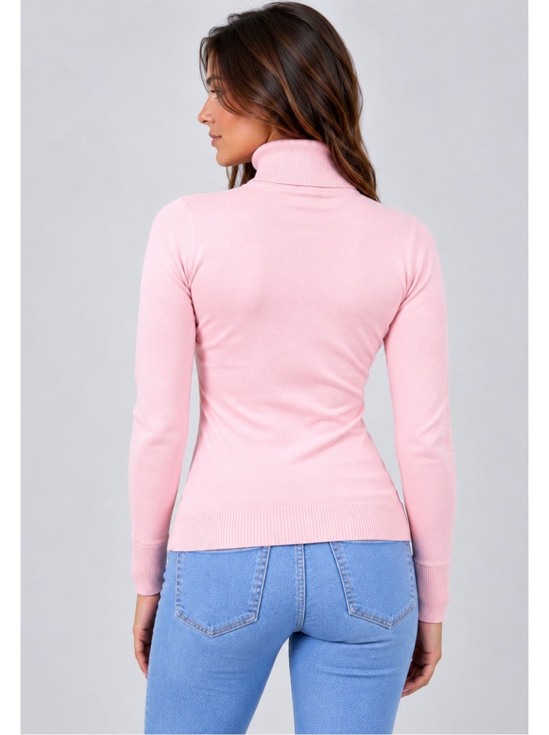 Maglia a collo alto kebello Rosa - Kiabi