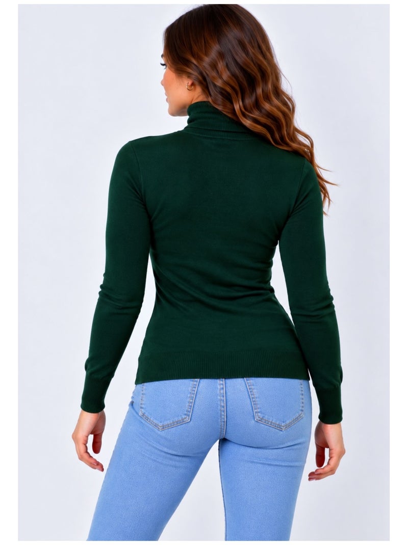 Maglia a collo alto kebello Verde scuro - Kiabi