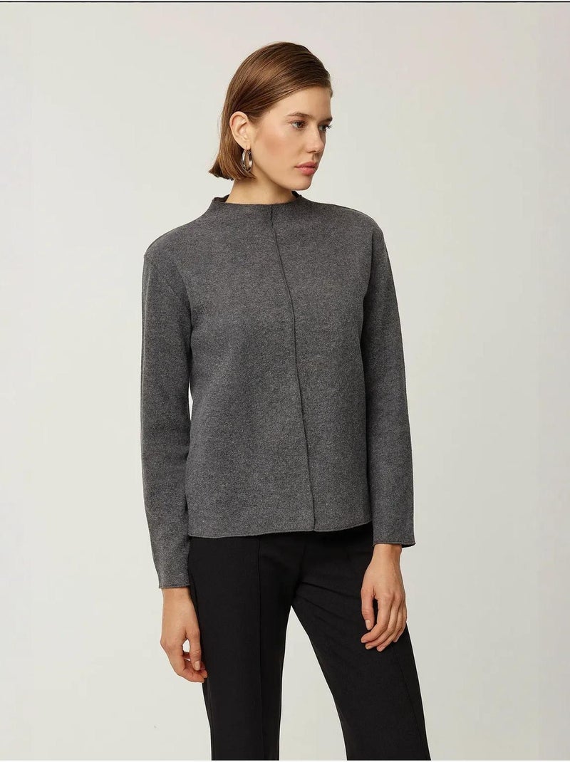 Maglia a collo alto mezza manica hiccup Grigio - Kiabi
