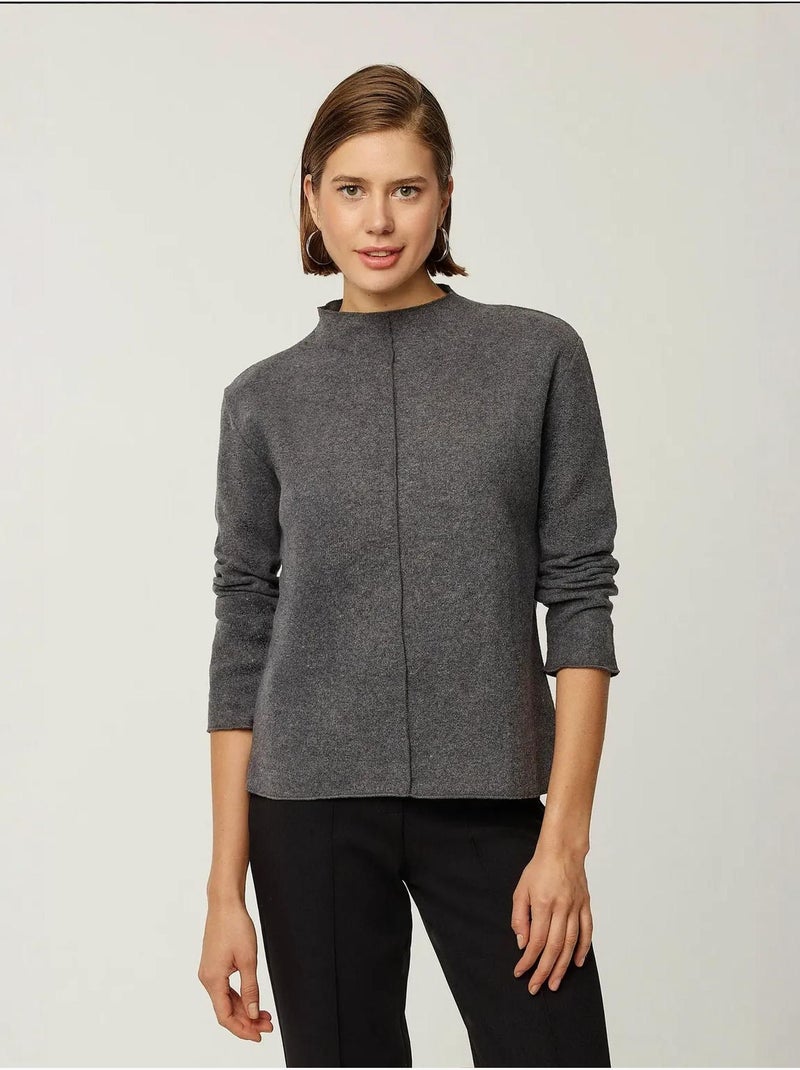 Maglia a collo alto mezza manica hiccup Grigio - Kiabi