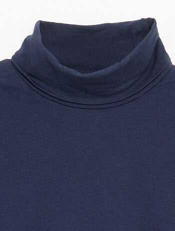 Maglia a collo alto tinta unita