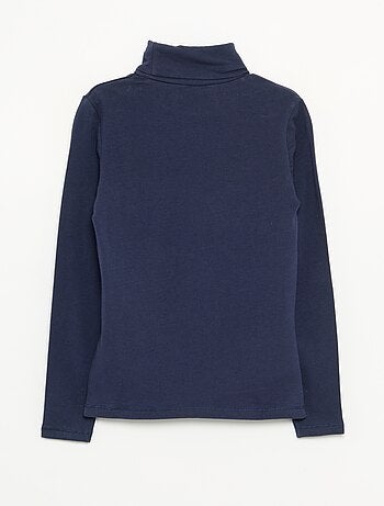 Maglia a collo alto tinta unita