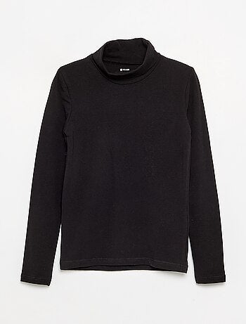 Maglia a collo alto tinta unita