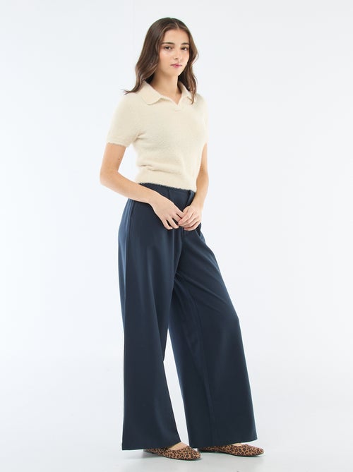 Maglia a maniche corte in maglia pelosa - Kiabi