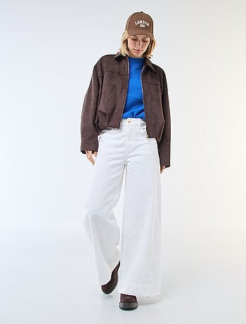 Maglia a maniche corte in mohair tinta unita