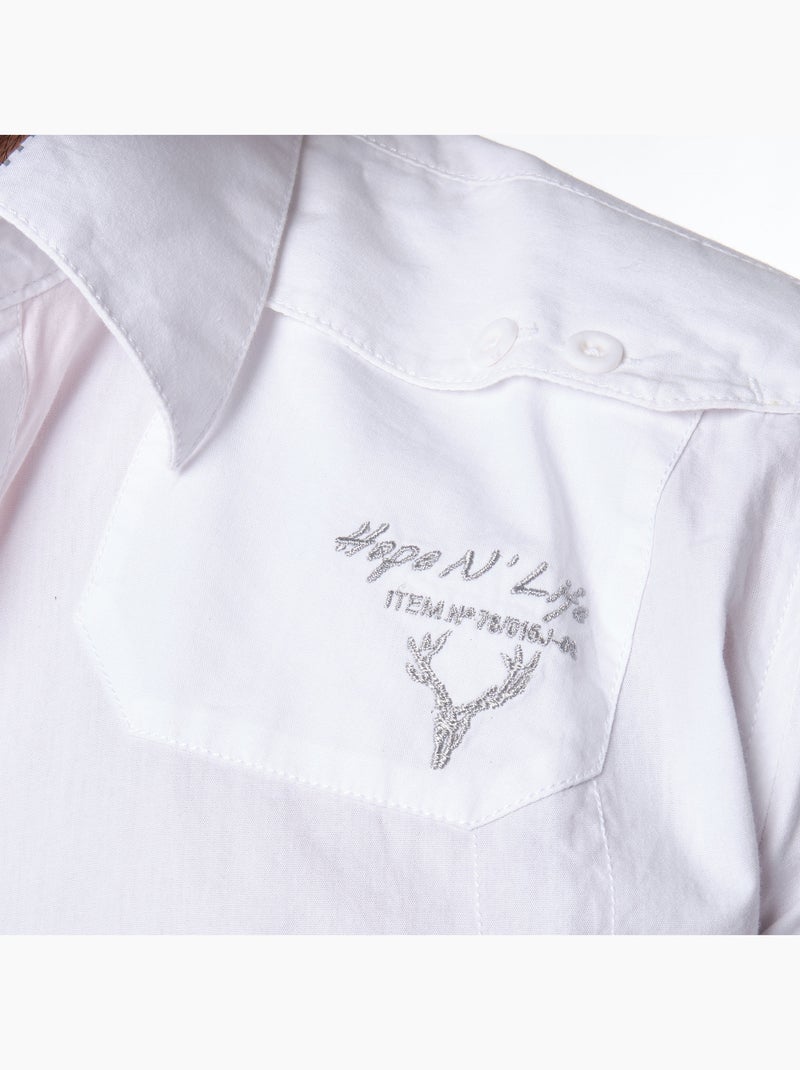 Maglia a maniche lunghe Bianco - Kiabi