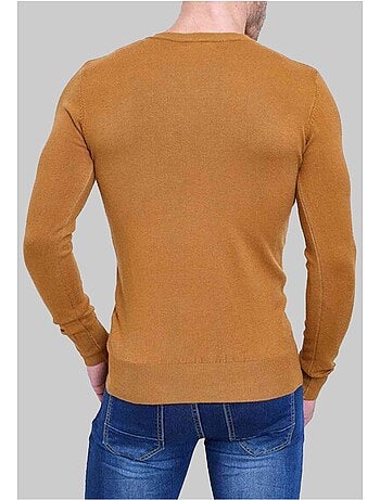 Maglia a maniche lunghe con scollo a V Kebello
