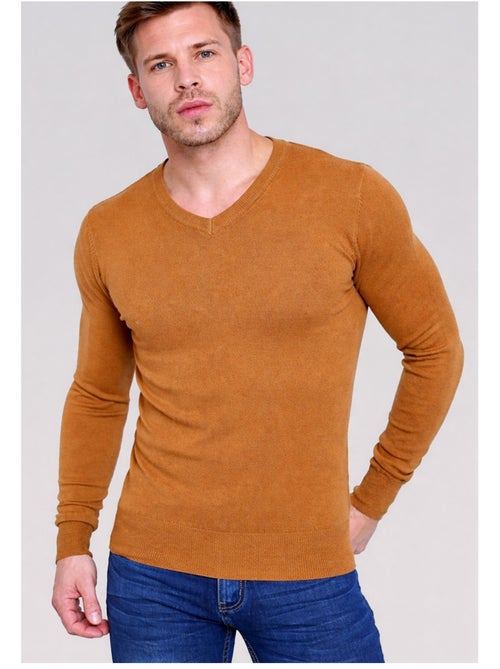 Maglia a maniche lunghe con scollo a V Kebello - Kiabi