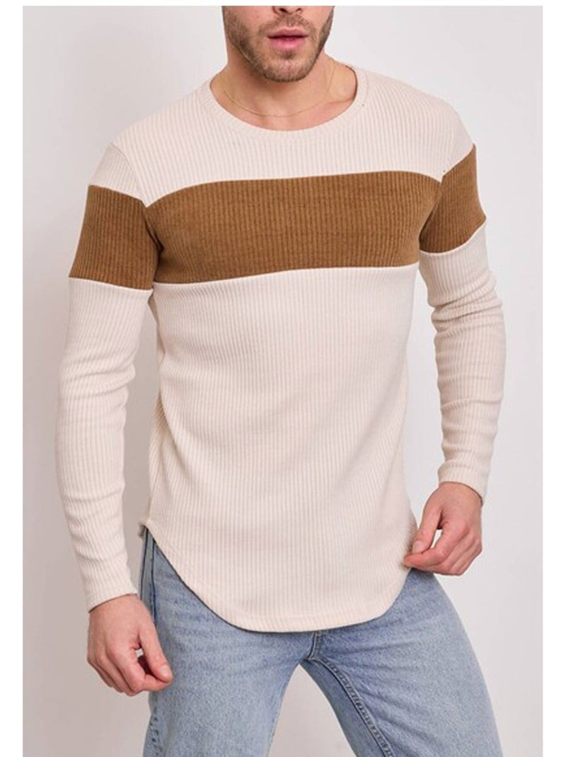 Maglia a maniche lunghe Kebello Beige - Kiabi