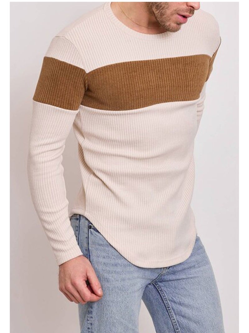 Maglia a maniche lunghe Kebello Beige - Kiabi